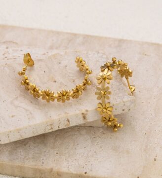 Half Hoops on Flowers