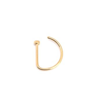 Hook Nose Rings (silver, rose gold, black & gold)