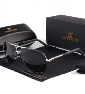 Mercedes Benz Men's Sunglasses Black & Silver