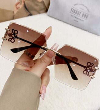 Ladies frameless sunglasses