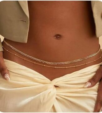 Ladies waist chain double layered