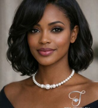 Pearls with crystals