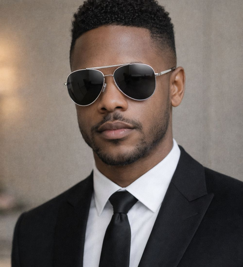 Silver Men's Sunglasses