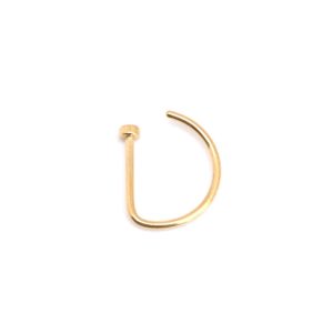 Hook Nose Rings (silver, rose gold, black & gold)