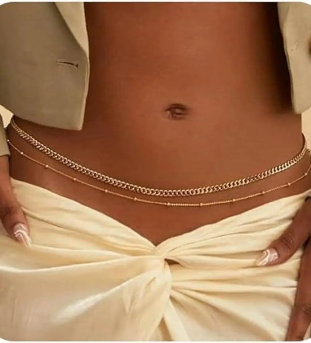 Ladies waist chain double layered