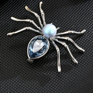 Silver Spider Brooch