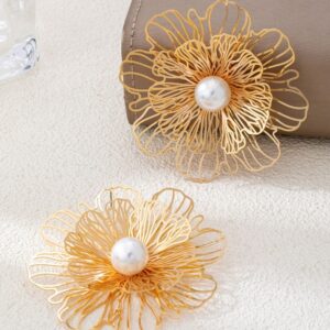 Large Gold-Plated Earrings