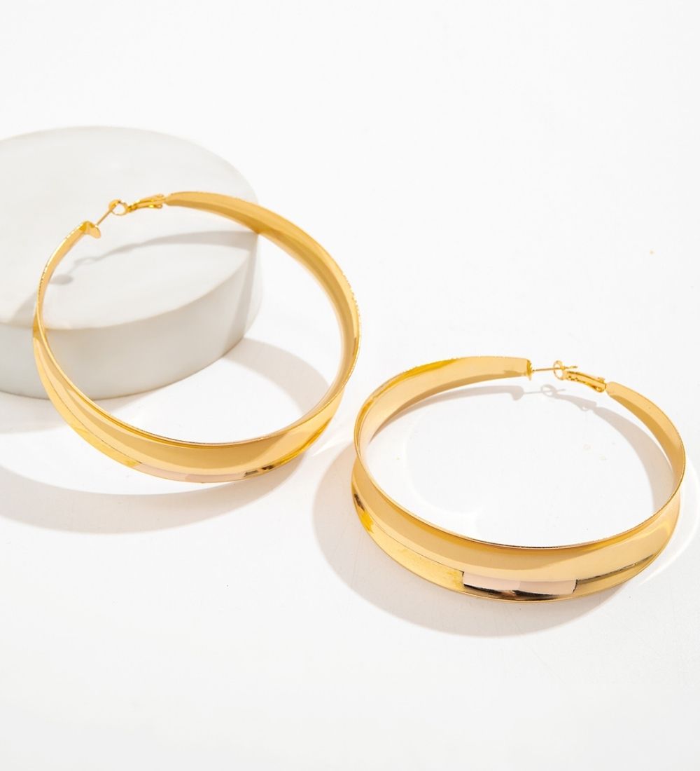 Thick Gold Plated Hoops