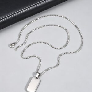 Men's Black Neck Chain with Pendant