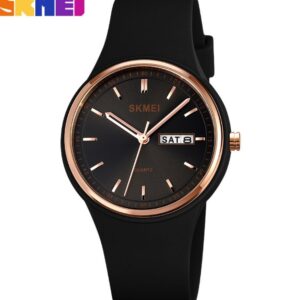 Ladies' Black Skmei Silicon Wrist Watch